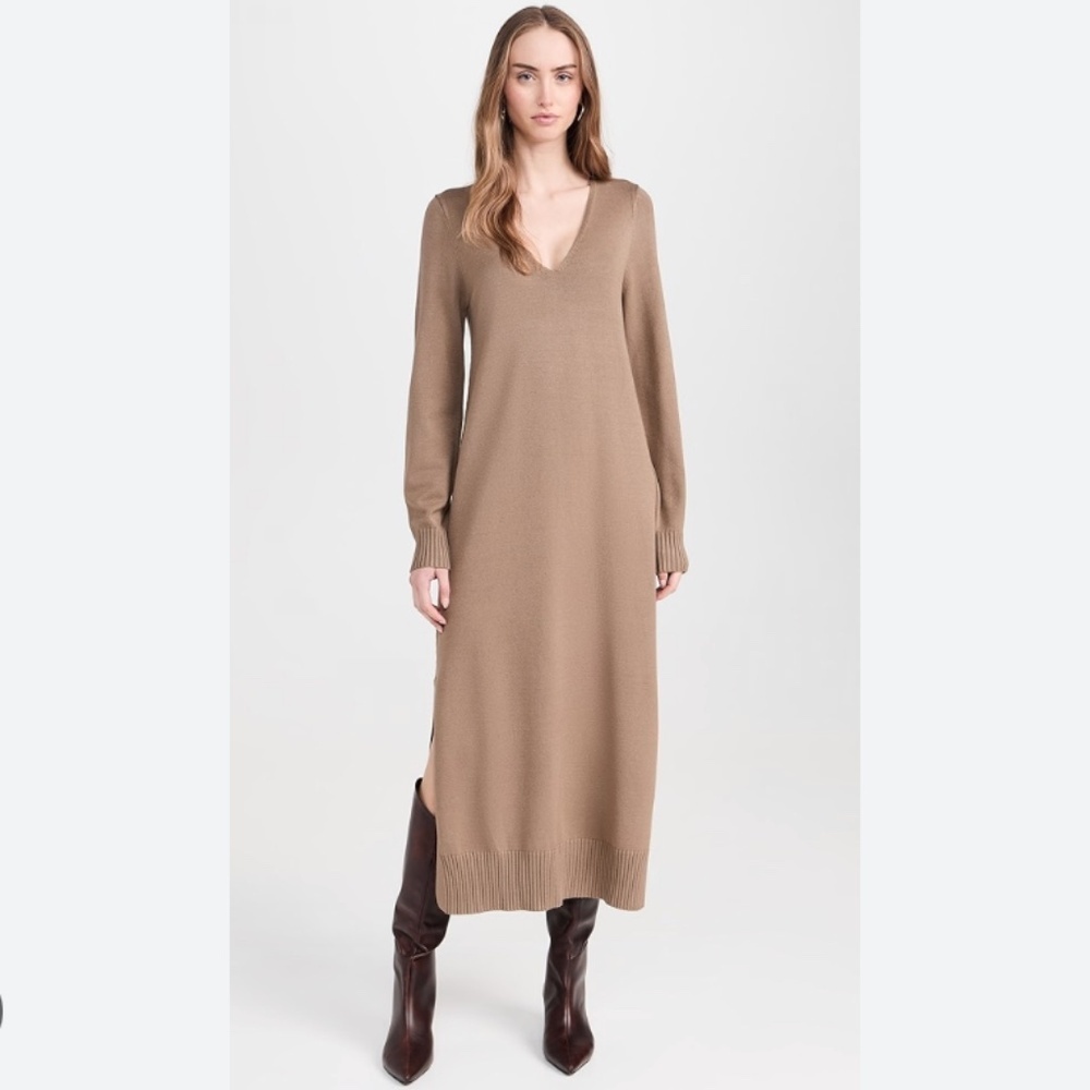NEW Splendid x Cella Jane Tan Maxi Sweater Dress Size XS